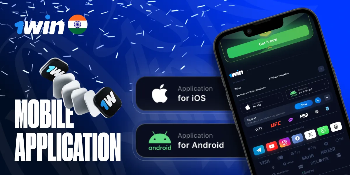 1win India mobile app download for Android and iOS